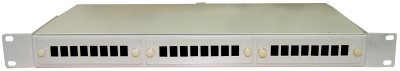 КРСв-24-SC(2LC), Корпус 24SC(2LC) оптический стоечный 19" 1U кассета, планка 3х8 КРС-24-SC выдвижной