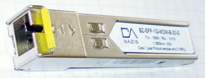 BZ-SFP-1G-WDM-B-20-S, Модуль SFP WDM 1000 1.55/1.31 SM 20км/14dB SC DDM BZ