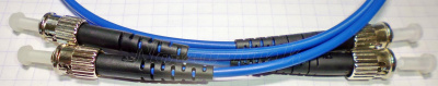 2ST-ST/M6-1, Шнур оптический соединительный MM62.5 дуплекс ST/PC-ST/PC,  1.0м, 3мм, LSZH G.651