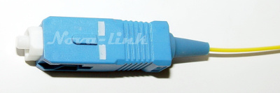 SCU-1.5 G.657A1, Шнур оптический монтажный одномод SM 0,9мм SC/UPC, 1.5м синий хвостовик G.657A1