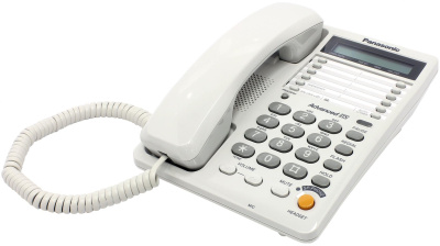KX-TS2365RUW, Телефон проводной дисплей, спикерфон, белый Panasonic