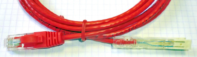 PC-110P1-RJ45-2M-RD, Патч-корд коммутационный UTP1, 110P1-RJ-45, категория 3, 2м BC PVC Красный NovaLink